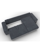 Диван угловой «Лига – 099», ППУ, механизм еврокнижка, угол универсальный, цвет серый  (артикул 10998861)  большой выбор товаров оптом и в розницу по низким ценам с доставкой