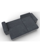 Диван угловой «Лига – 099», ППУ, механизм еврокнижка, угол универсальный, цвет серый  (артикул 10998861)  большой выбор товаров оптом и в розницу по низким ценам с доставкой