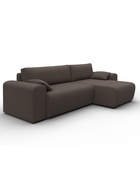 Диван угловой «Лига – 099», ППУ, механизм еврокнижка, угол универсальный, цвет коричневый  (артикул 10998863)  большой выбор товаров оптом и в розницу по низким ценам с доставкой