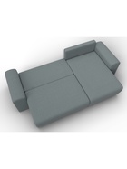 Диван угловой «Лига – 099», ППУ, механизм еврокнижка, угол универсальный, цвет серый  (артикул 10998864)  большой выбор товаров оптом и в розницу по низким ценам с доставкой