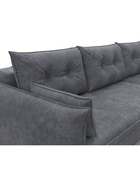 Диван угловой «Лига – 100», НПБ, механизм еврокнижка, угол универсальный, цвет темно-серый  (артикул 10998867)  большой выбор товаров оптом и в розницу по низким ценам с доставкой