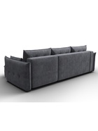 Диван угловой «Лига – 100», НПБ, механизм еврокнижка, угол универсальный, цвет темно-серый  (артикул 10998867)  большой выбор товаров оптом и в розницу по низким ценам с доставкой