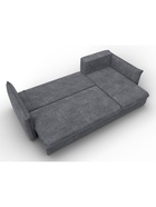 Диван угловой «Лига – 100», НПБ, механизм еврокнижка, угол универсальный, цвет темно-серый  (артикул 10998867)  большой выбор товаров оптом и в розницу по низким ценам с доставкой