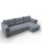 Диван угловой «Лига – 100», НПБ, механизм еврокнижка, угол универсальный, цвет серый  (артикул 10998871)  большой выбор товаров оптом и в розницу по низким ценам с доставкой