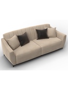 Диван прямой «Лига - 095», НПБ, механизм книжка, велюр, цвет бежевый/коричневый - Фото 6