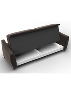 Диван прямой «Лига - 095», НПБ, механизм книжка, велюр, цвет коричневый/бежевый - Фото 7