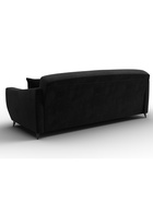 Диван прямой «Лига - 095», НПБ, механизм книжка, велюр, цвет черный/бежевый - Фото 5