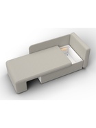 Кушетка «Лига – 097», ППУ, механизм еврокнижка, рогожка, цвет бежевый  (артикул 10998877)  большой выбор товаров оптом и в розницу по низким ценам с доставкой