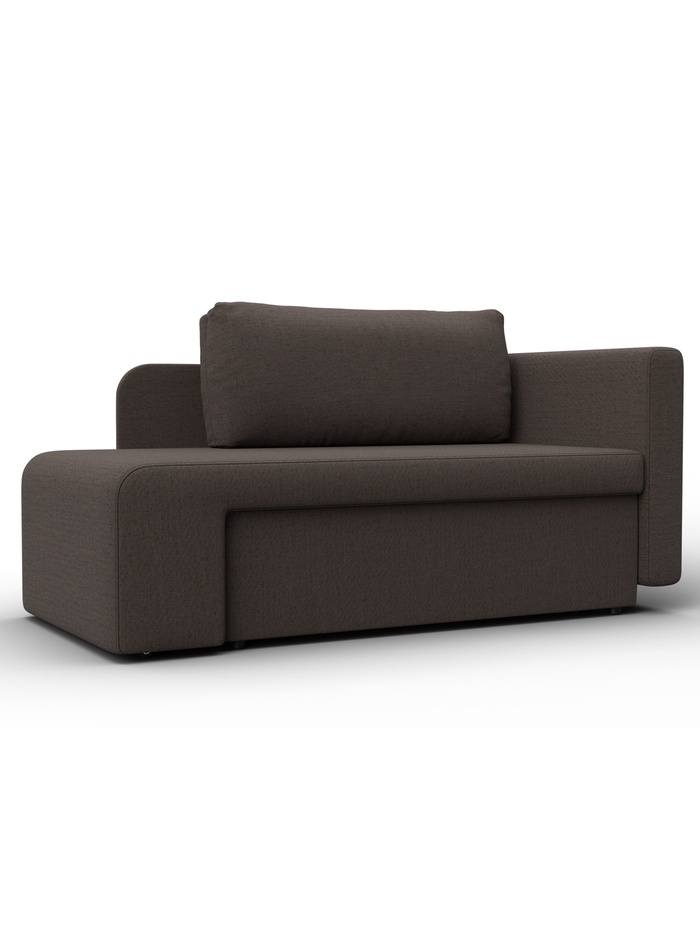 Кушетка «Лига - 097», ППУ, механизм еврокнижка, рогожка, цвет коричневый - Фото 1