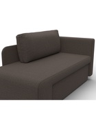 Кушетка «Лига – 097», ППУ, механизм еврокнижка, рогожка, цвет коричневый  (артикул 10998878)  большой выбор товаров оптом и в розницу по низким ценам с доставкой