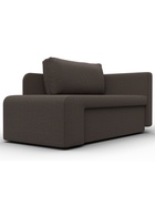 Кушетка «Лига – 097», ППУ, механизм еврокнижка, рогожка, цвет коричневый  (артикул 10998878)  большой выбор товаров оптом и в розницу по низким ценам с доставкой