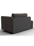 Кушетка «Лига – 097», ППУ, механизм еврокнижка, рогожка, цвет коричневый  (артикул 10998878)  большой выбор товаров оптом и в розницу по низким ценам с доставкой