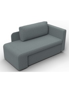 Кушетка «Лига – 097», ППУ, механизм еврокнижка, рогожка, цвет серый  (артикул 10998879)  большой выбор товаров оптом и в розницу по низким ценам с доставкой