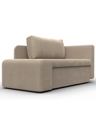 Кушетка «Лига – 097», ППУ, механизм еврокнижка, велюр, цвет бежевый  (артикул 10998881)  большой выбор товаров оптом и в розницу по низким ценам с доставкой