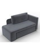 Кушетка «Лига – 097», ППУ, механизм еврокнижка, велюр, цвет серый  (артикул 10998882)  большой выбор товаров оптом и в розницу по низким ценам с доставкой