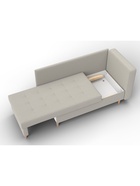 Кушетка «Лига – 098», ППУ, механизм еврокнижка, рогожка, цвет бежевый  (артикул 10998883)  большой выбор товаров оптом и в розницу по низким ценам с доставкой