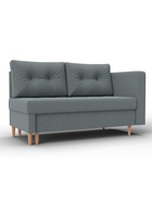 Кушетка «Лига – 098», ППУ, механизм еврокнижка, рогожка, цвет серый  (артикул 10998885)  большой выбор товаров оптом и в розницу по низким ценам с доставкой