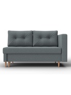 Кушетка «Лига – 098», ППУ, механизм еврокнижка, рогожка, цвет серый  (артикул 10998885)  большой выбор товаров оптом и в розницу по низким ценам с доставкой