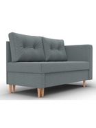 Кушетка «Лига – 098», ППУ, механизм еврокнижка, рогожка, цвет серый  (артикул 10998885)  большой выбор товаров оптом и в розницу по низким ценам с доставкой