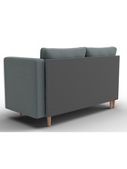 Кушетка «Лига – 098», ППУ, механизм еврокнижка, рогожка, цвет серый  (артикул 10998885)  большой выбор товаров оптом и в розницу по низким ценам с доставкой