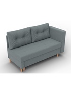 Кушетка «Лига – 098», ППУ, механизм еврокнижка, рогожка, цвет серый  (артикул 10998885)  большой выбор товаров оптом и в розницу по низким ценам с доставкой