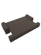 Диван прямой «Лига – 080», ППУ, механизм еврокнижка, рогожка, цвет коричневый  (артикул 10998887)  большой выбор товаров оптом и в розницу по низким ценам с доставкой