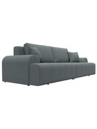 Диван прямой «Лига – 080», ППУ, механизм еврокнижка, рогожка, цвет серый  (артикул 10998888)  большой выбор товаров оптом и в розницу по низким ценам с доставкой