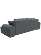 Диван прямой «Лига – 080», ППУ, механизм еврокнижка, рогожка, цвет серый  (артикул 10998888)  большой выбор товаров оптом и в розницу по низким ценам с доставкой