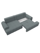 Диван прямой «Лига – 080», ППУ, механизм еврокнижка, рогожка, цвет серый  (артикул 10998888)  большой выбор товаров оптом и в розницу по низким ценам с доставкой