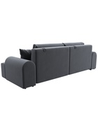 Диван прямой «Лига – 080», ППУ, механизм еврокнижка, велюр, цвет серый  (артикул 10998891)  большой выбор товаров оптом и в розницу по низким ценам с доставкой