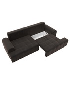 Диван прямой «Лига – 080», ППУ, механизм еврокнижка, велюр, цвет коричневый  (артикул 10998892)  большой выбор товаров оптом и в розницу по низким ценам с доставкой