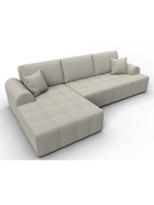 Диван угловой «Лига – 080», ППУ, механизм еврокнижка, угол левый, цвет бежевый  (артикул 10998894)  большой выбор товаров оптом и в розницу по низким ценам с доставкой