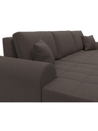 Диван угловой «Лига – 080», ППУ, механизм еврокнижка, угол левый, цвет коричневый  (артикул 10998895)  большой выбор товаров оптом и в розницу по низким ценам с доставкой