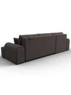 Диван угловой «Лига – 080», ППУ, механизм еврокнижка, угол левый, цвет коричневый  (артикул 10998895)  большой выбор товаров оптом и в розницу по низким ценам с доставкой