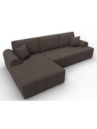 Диван угловой «Лига – 080», ППУ, механизм еврокнижка, угол левый, цвет коричневый  (артикул 10998895)  большой выбор товаров оптом и в розницу по низким ценам с доставкой