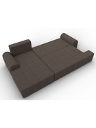 Диван угловой «Лига – 080», ППУ, механизм еврокнижка, угол левый, цвет коричневый  (артикул 10998895)  большой выбор товаров оптом и в розницу по низким ценам с доставкой