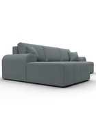 Диван угловой «Лига – 080», ППУ, механизм еврокнижка, угол левый, цвет серый  (артикул 10998896)  большой выбор товаров оптом и в розницу по низким ценам с доставкой