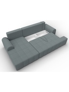 Диван угловой «Лига – 080», ППУ, механизм еврокнижка, угол левый, цвет серый  (артикул 10998896)  большой выбор товаров оптом и в розницу по низким ценам с доставкой