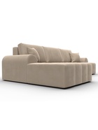 Диван угловой «Лига – 080», ППУ, механизм еврокнижка, угол левый, цвет бежевый  (артикул 10998897)  большой выбор товаров оптом и в розницу по низким ценам с доставкой