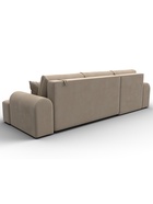 Диван угловой «Лига – 080», ППУ, механизм еврокнижка, угол левый, цвет бежевый  (артикул 10998897)  большой выбор товаров оптом и в розницу по низким ценам с доставкой