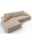 Диван угловой «Лига – 080», ППУ, механизм еврокнижка, угол левый, цвет бежевый  (артикул 10998897)  большой выбор товаров оптом и в розницу по низким ценам с доставкой