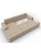 Диван угловой «Лига – 080», ППУ, механизм еврокнижка, угол левый, цвет бежевый  (артикул 10998897)  большой выбор товаров оптом и в розницу по низким ценам с доставкой
