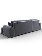 Диван угловой «Лига – 080», ППУ, механизм еврокнижка, угол левый, цвет серый  (артикул 10998898)  большой выбор товаров оптом и в розницу по низким ценам с доставкой