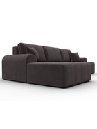 Диван угловой «Лига – 080», ППУ, механизм еврокнижка, угол левый, цвет коричневый  (артикул 10998899)  большой выбор товаров оптом и в розницу по низким ценам с доставкой