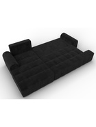 Диван угловой «Лига – 080», ППУ, механизм еврокнижка, угол левый, цвет черный  (артикул 10998901)  большой выбор товаров оптом и в розницу по низким ценам с доставкой