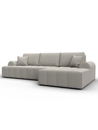 Диван угловой «Лига – 080», ППУ, механизм еврокнижка, угол правый, цвет бежевый  (артикул 10998902)  большой выбор товаров оптом и в розницу по низким ценам с доставкой