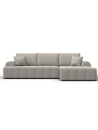 Диван угловой «Лига – 080», ППУ, механизм еврокнижка, угол правый, цвет бежевый  (артикул 10998902)  большой выбор товаров оптом и в розницу по низким ценам с доставкой