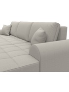 Диван угловой «Лига – 080», ППУ, механизм еврокнижка, угол правый, цвет бежевый  (артикул 10998902)  большой выбор товаров оптом и в розницу по низким ценам с доставкой