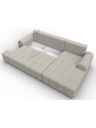 Диван угловой «Лига – 080», ППУ, механизм еврокнижка, угол правый, цвет бежевый  (артикул 10998902)  большой выбор товаров оптом и в розницу по низким ценам с доставкой