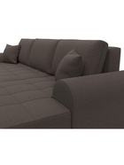 Диван угловой «Лига – 080», ППУ, механизм еврокнижка, угол правый, цвет коричневый  (артикул 10998903)  большой выбор товаров оптом и в розницу по низким ценам с доставкой